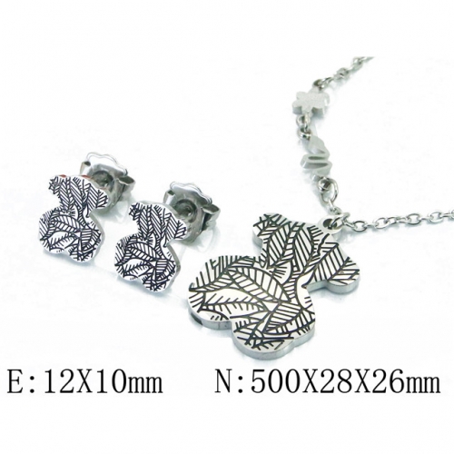 BC Wholesale Stainless Steel 316L Fashion Jewelry Sets NO.#BC21S0223IJW