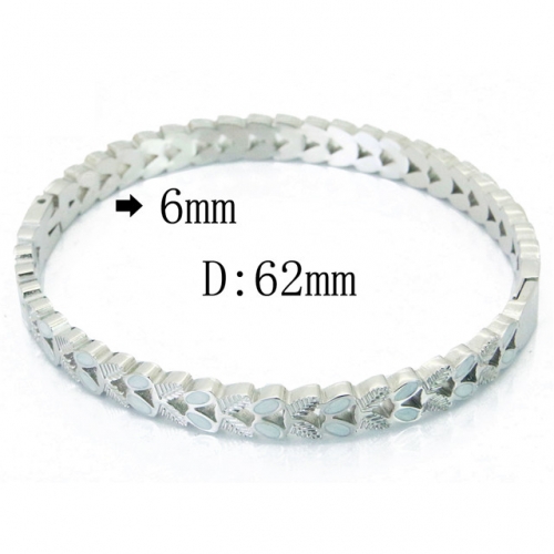 BC Wholesale 316L Stainless Steel Jewelry Bangle NO.#BC09B1077HJF