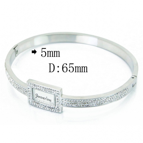 BC Wholesale 316L Stainless Steel Jewelry Bangle NO.#BC09B1095HLD
