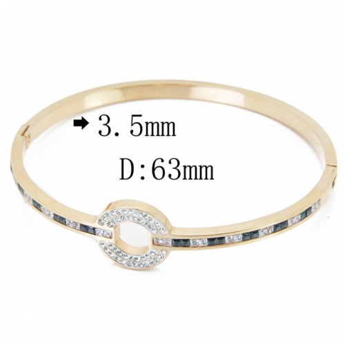 BC Wholesale 316L Stainless Steel Jewelry Bangle NO.#BC09B1131HNY