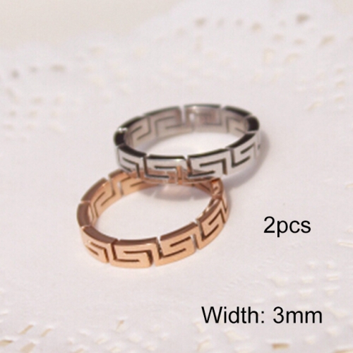 BC Jewelry Wholesale Stainless Steel 316L Jewelry Stack Ring Set NO.#BSJ41R008