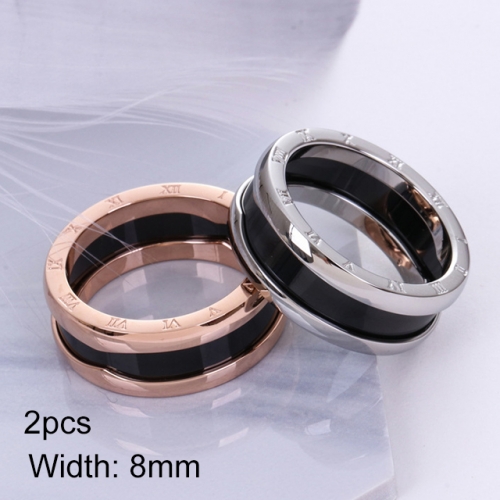 BC Jewelry Wholesale Stainless Steel 316L Jewelry Stack Ring Set NO.#BSJ41R112