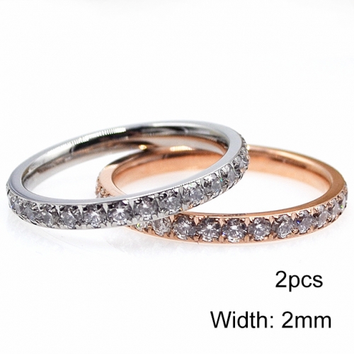 BC Jewelry Wholesale Stainless Steel 316L Jewelry Stack Ring Set NO.#SJ41R3006