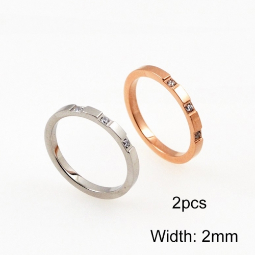 BC Jewelry Wholesale Stainless Steel 316L Jewelry Stack Ring Set NO.#SJ41R3014