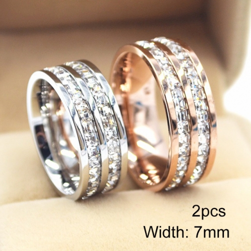 BC Jewelry Wholesale Stainless Steel 316L Jewelry Stack Ring Set NO.#SJ41R3008