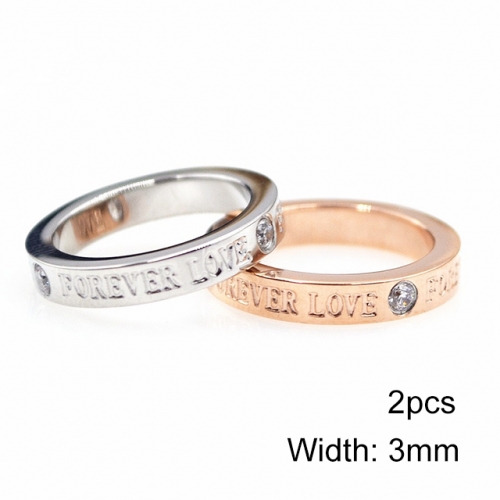 BC Jewelry Wholesale Stainless Steel 316L Jewelry Stack Ring Set NO.#BSJ41R062