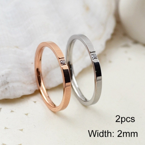 BC Jewelry Wholesale Stainless Steel 316L Jewelry Stack Ring Set NO.#BSJ41R063