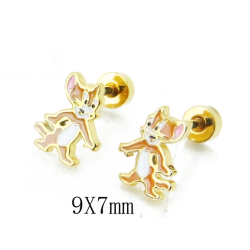 BC Jewelry Wholesale Stainless Steel 316L Earrings NO.#BC67E0405LX