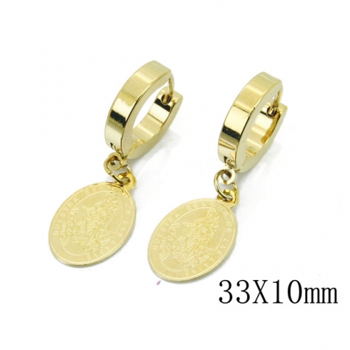 BC Jewelry Wholesale Stainless Steel 316L Earrings NO.#BC67E0367JF