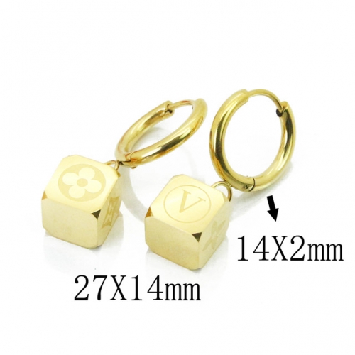 BC Jewelry Wholesale Stainless Steel 316L Earrings NO.#BC32E0144HCC