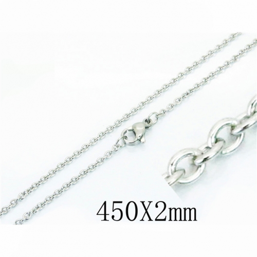 Wholesale Stainless Steel 316L Chains Necklace NO.#BC70N0543ZN