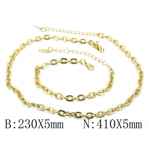 BC Wholesale Stainless Steel 316L Jewelry Set NO.#BC40S0418PL