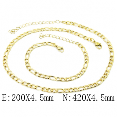 BC Wholesale Stainless Steel 316L Jewelry Set NO.#BC40S0420OS
