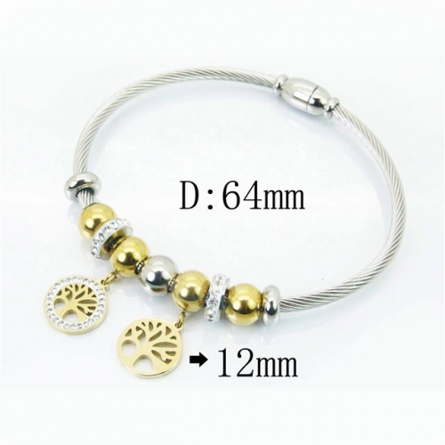 BC Wholesale 316L Stainless Steel Jewelry Bangle NO.#BC09B1150HMC