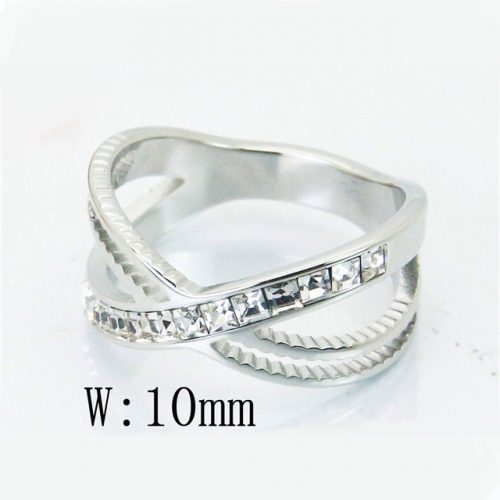 BC Wholesale Stainless Steel 316L Jewelry Rings NO.#BC19R0845HHA