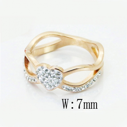 BC Wholesale Stainless Steel 316L Jewelry Rings NO.#BC19R0806HTT