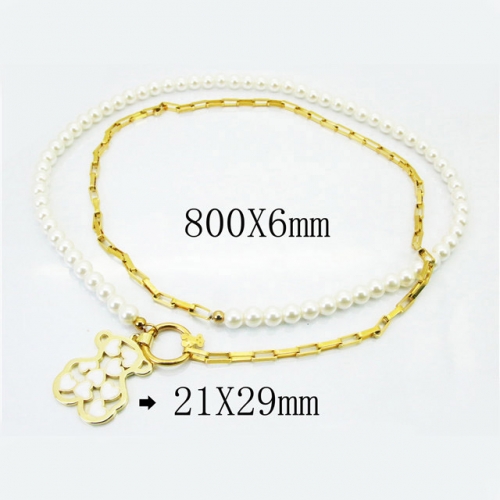 BC Wholesale Jewelry Stainless Steel 316L Necklace NO.#BC21N0026ISS