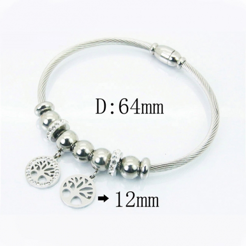 BC Wholesale 316L Stainless Steel Jewelry Bangle NO.#BC09B1151HKC