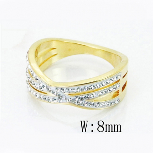 BC Wholesale Stainless Steel 316L Jewelry Rings NO.#BC19R0813HEE