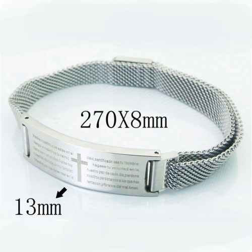 BC Wholesale Stainless Steel 316L Bracelet NO.#BC23B0455HLS