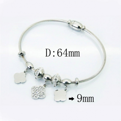 BC Wholesale 316L Stainless Steel Jewelry Bangle NO.#BC09B1154HKD