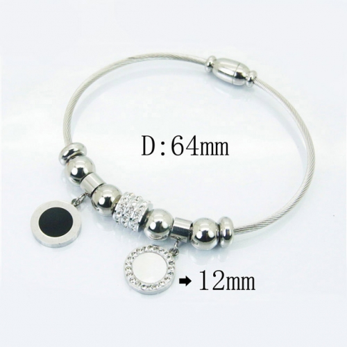 BC Wholesale 316L Stainless Steel Jewelry Bangle NO.#BC09B1162HKS