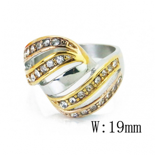 BC Wholesale Stainless Steel 316L Jewelry Rings NO.#BC15R1596HJO