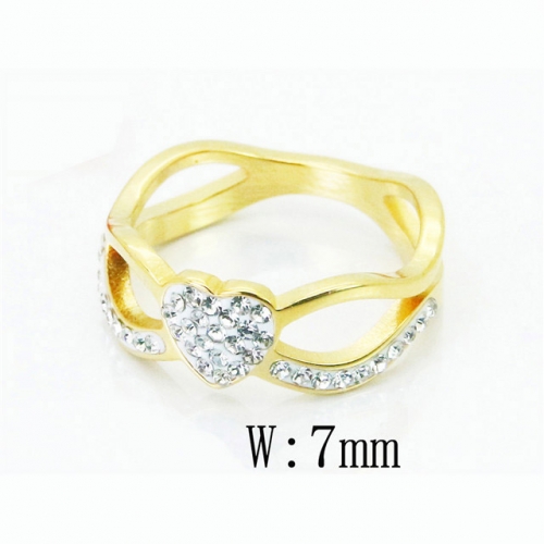 BC Wholesale Stainless Steel 316L Jewelry Rings NO.#BC19R0807HWW