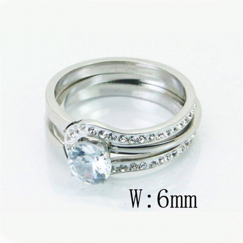 BC Wholesale Stainless Steel 316L Jewelry Rings NO.#BC19R0795HCC