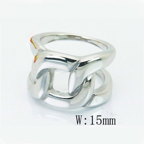 BC Wholesale Stainless Steel 316L Jewelry Rings NO.#BC19R0851HHW