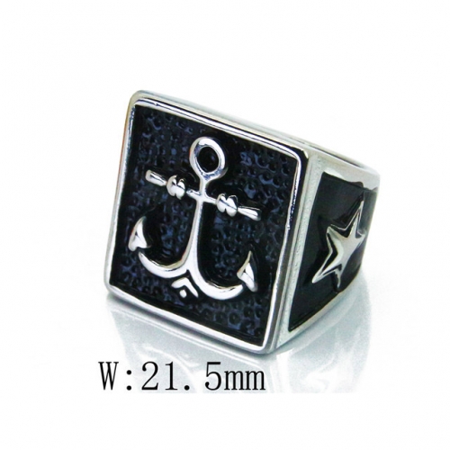 BC Wholesale Stainless Steel 316L Jewelry Rings NO.#BC15R1574HZL