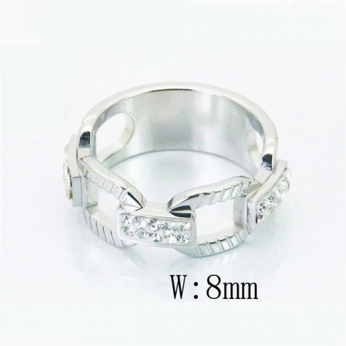 BC Wholesale Stainless Steel 316L Jewelry Rings NO.#BC19R0805PS