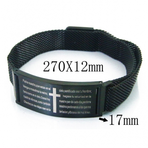 BC Wholesale Stainless Steel 316L Bracelet NO.#BC23B0461HOR