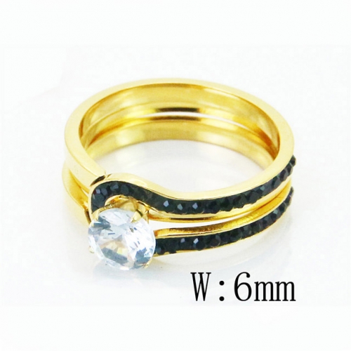 BC Wholesale Stainless Steel 316L Jewelry Rings NO.#BC19R0787HHS