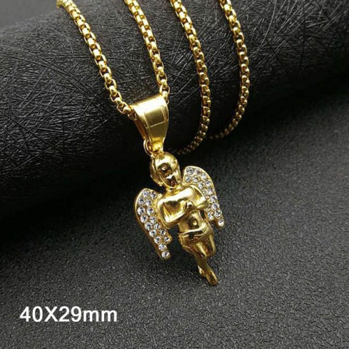 BC Wholesale Stainless Steel 316L Angel Pendant Without Chain NO.#SJ40P319