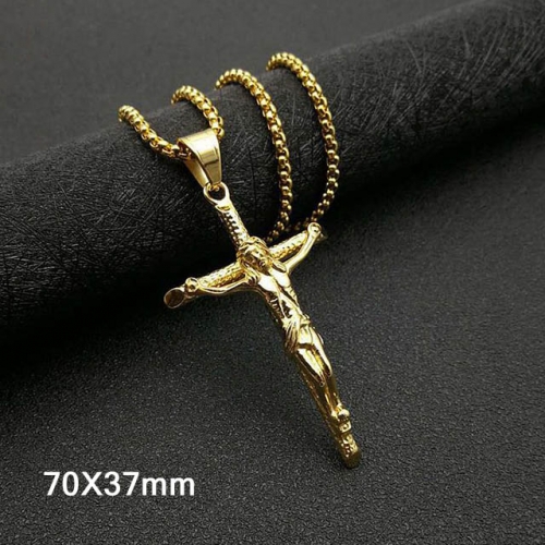 BC Wholesale Stainless Steel Jewelry Jesus Pendants Without Chain NO.#SJ40P158