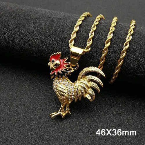 BC Wholesale Stainless Steel 316L Animal Shape Pendant Without Chain NO.#SJ40P367