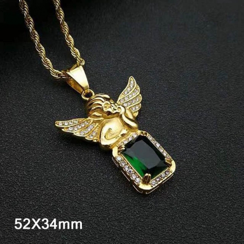 BC Wholesale Stainless Steel 316L Angel Pendant Without Chain NO.#SJ40P175