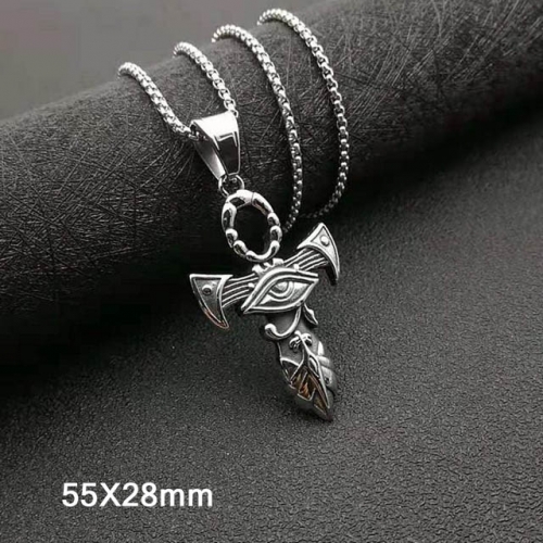 BC Wholesale Stainless Steel 316L Evil Eye Pendant Without Chain NO.#SJ40P119