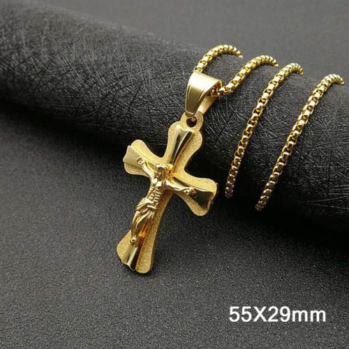 BC Wholesale Stainless Steel Jewelry Jesus Pendants Without Chain NO.#SJ40P148