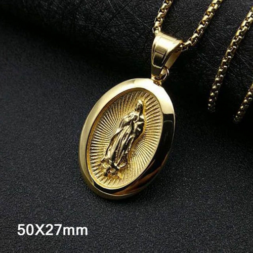 BC Wholesale Stainless Steel 316L Virgin Saints Pendants Without Chain NO.#SJ40P240