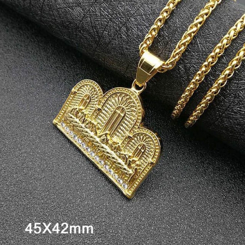 BC Wholesale Stainless Steel 316L Jewelry Religion Pendant Without Chain NO.#SJ40P190