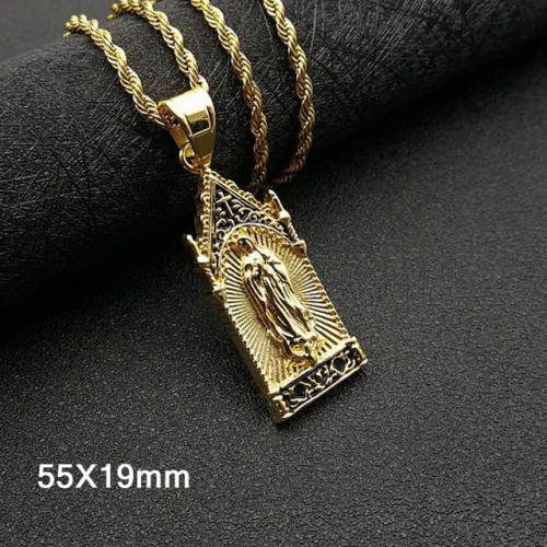 BC Wholesale Stainless Steel 316L Virgin Saints Pendants Without Chain NO.#SJ40P340