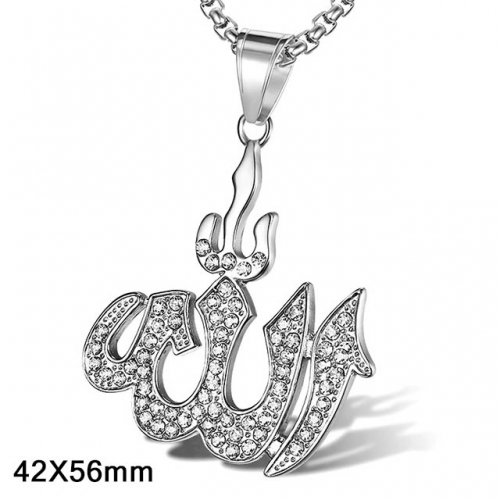 BC Wholesale Stainless Steel 316L Scripture Series Pendants Without Chain NO.#SJ40P124