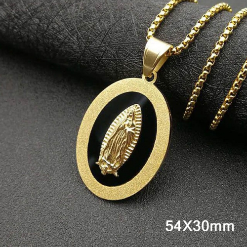 BC Wholesale Stainless Steel 316L Virgin Saints Pendants Without Chain NO.#SJ40P408