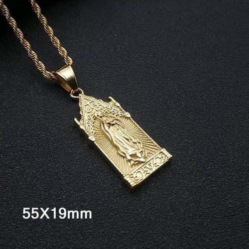 BC Wholesale Stainless Steel 316L Virgin Saints Pendants Without Chain NO.#SJ40P338