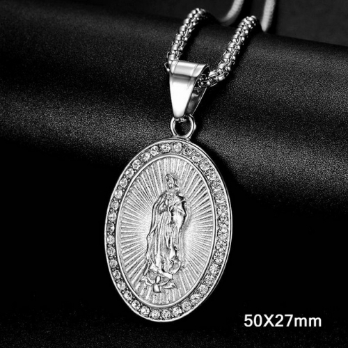 BC Wholesale Stainless Steel 316L Virgin Saints Pendants Without Chain NO.#SJ40P032