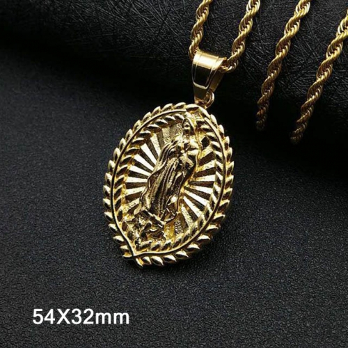 BC Wholesale Stainless Steel 316L Virgin Saints Pendants Without Chain NO.#SJ40P238