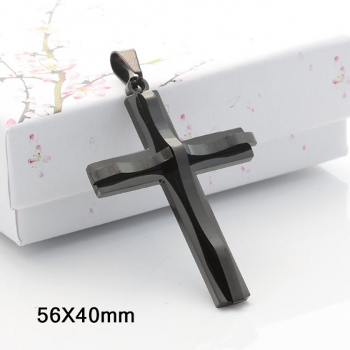 BC Wholesale Stainless Steel 316L Cross Pendant Without Chain NO.#SJ44P164