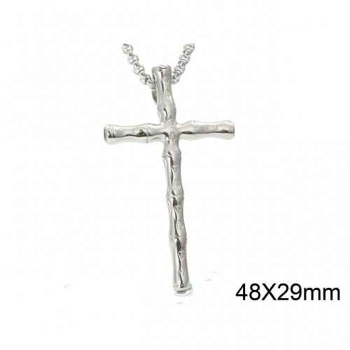 BC Wholesale Stainless Steel 316L Cross Pendant Without Chain NO.#SJ44P278
